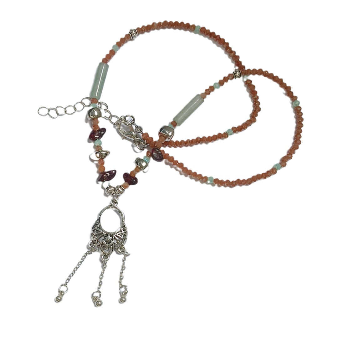 Women's Vintage Ethnic Style Tassel Flower Basket For Niche Design National Necklace