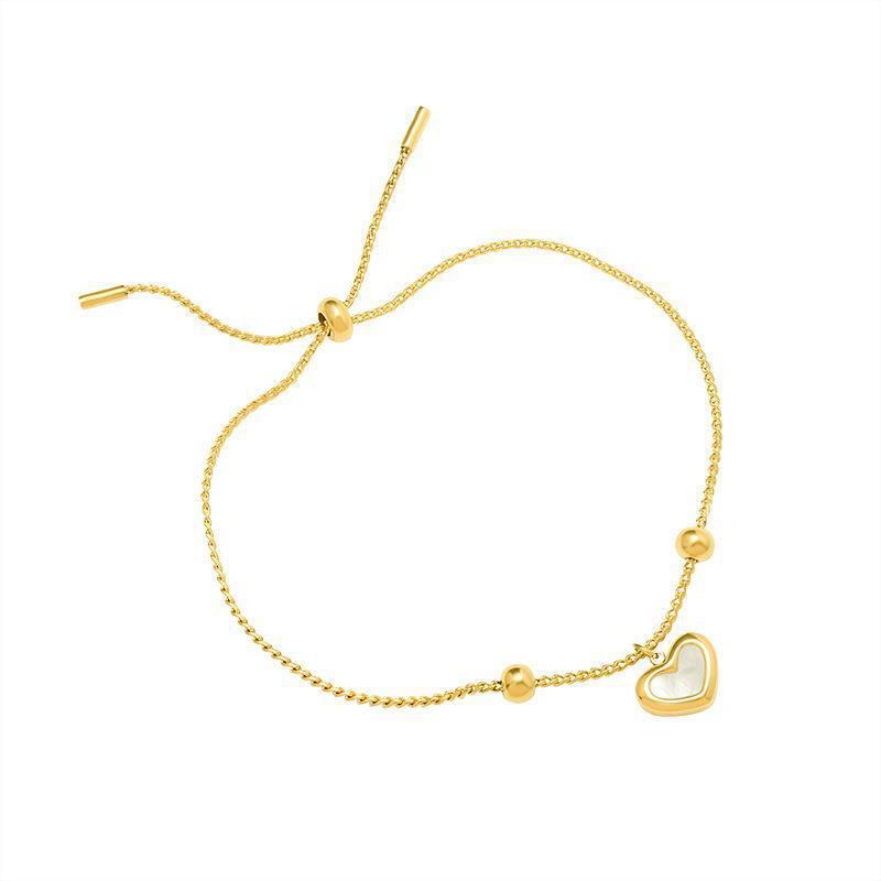 Light Luxury Minority Simple Cold Style Heart-shaped Clavicle Pendants