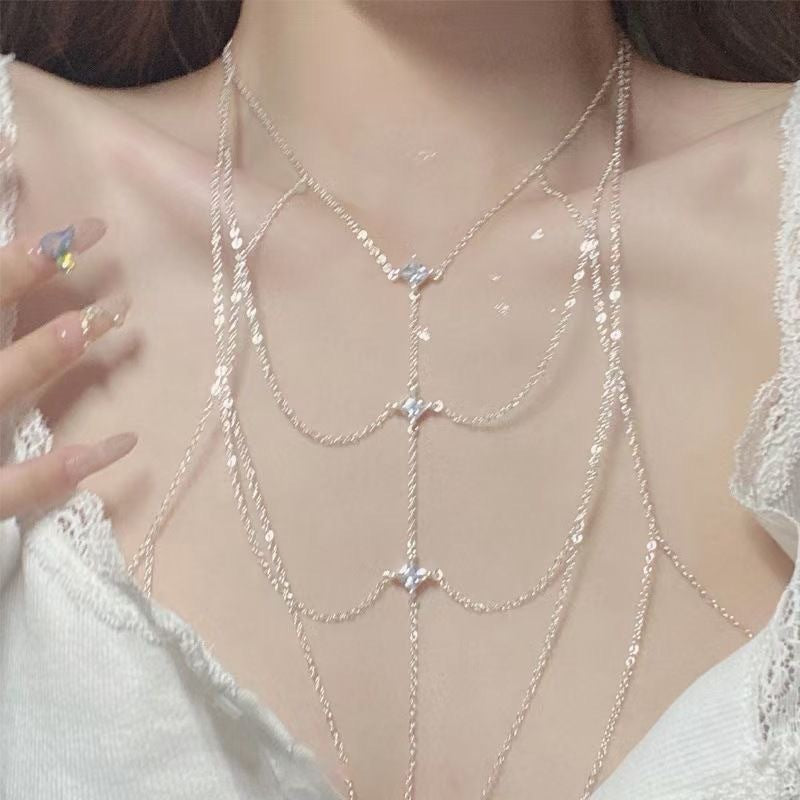 Hot Body Chains Dazzling Chest Full Necklace