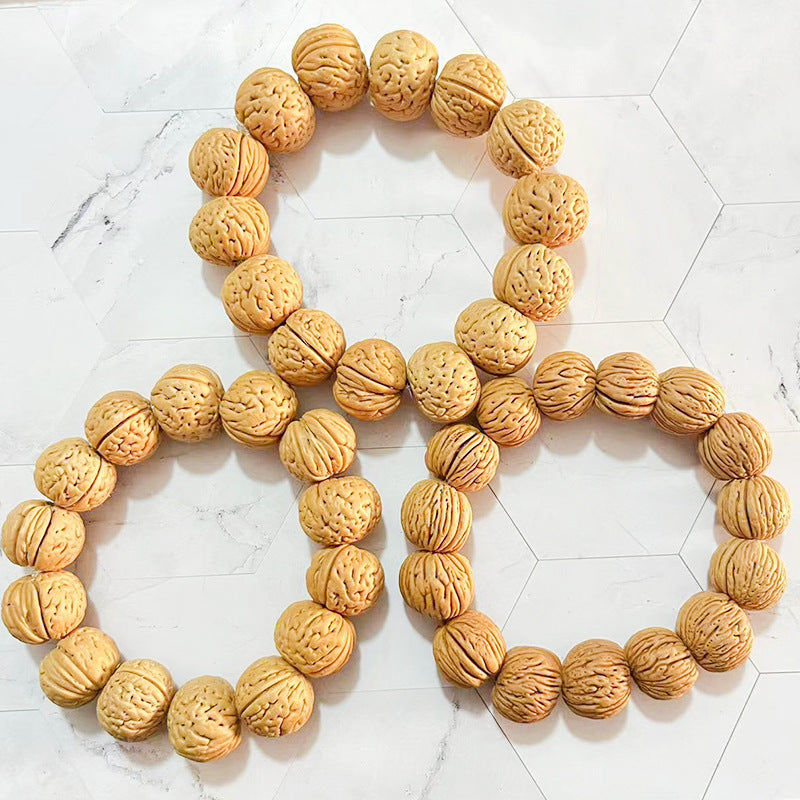Pattern Willow Leaf Navel Vertical Pumpkin Pile Pecan Bracelet