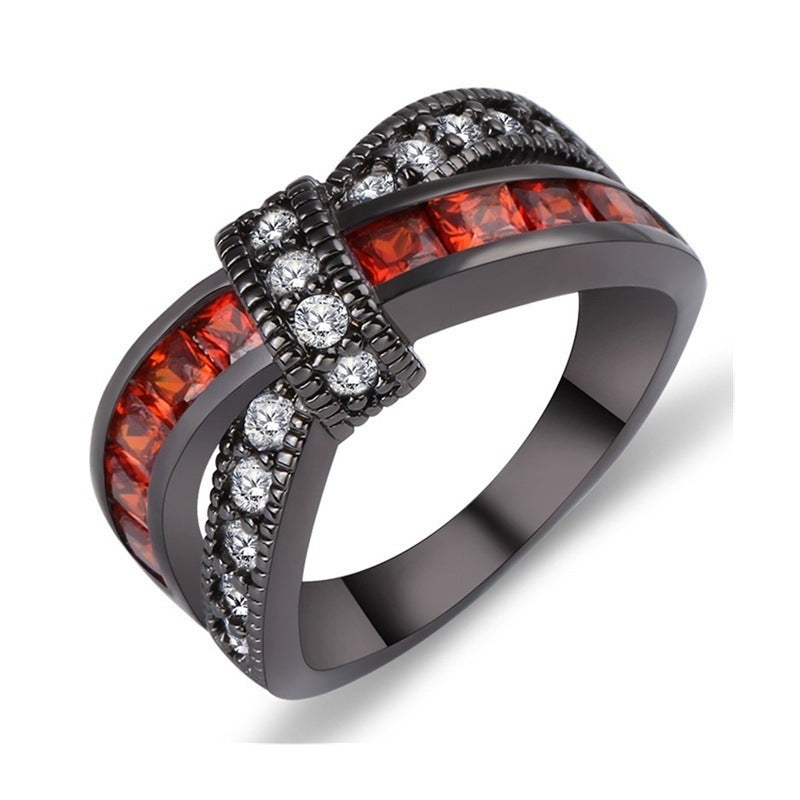 Electroplating Amethyst Popular Creative Ladies Hand Ring