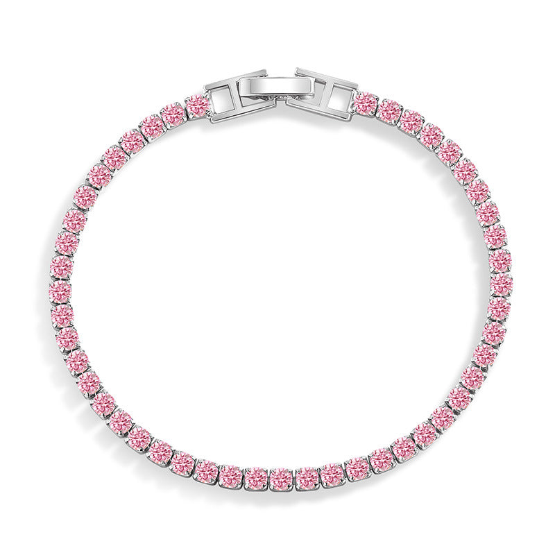 Interest Light Luxury Zircon Starry Full Diamond White Bracelet