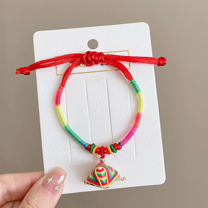Women's & Men's Colorful Braided Rope Thread Design Simple Bracelet