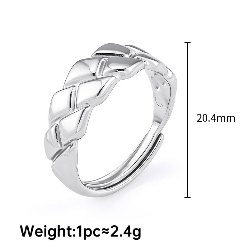 Stainless Steel Does Not Fade Niche Design Simple Korean Style Ring
