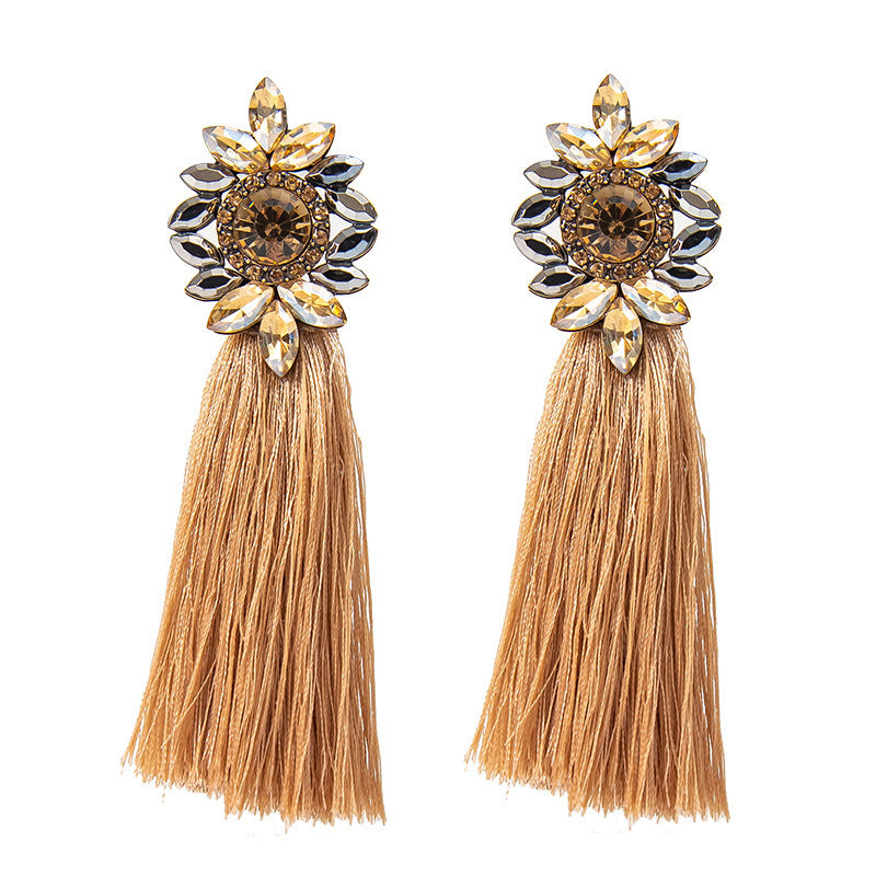Bohemian Style Long Graceful Personality Trendy Cotton Thread Rings