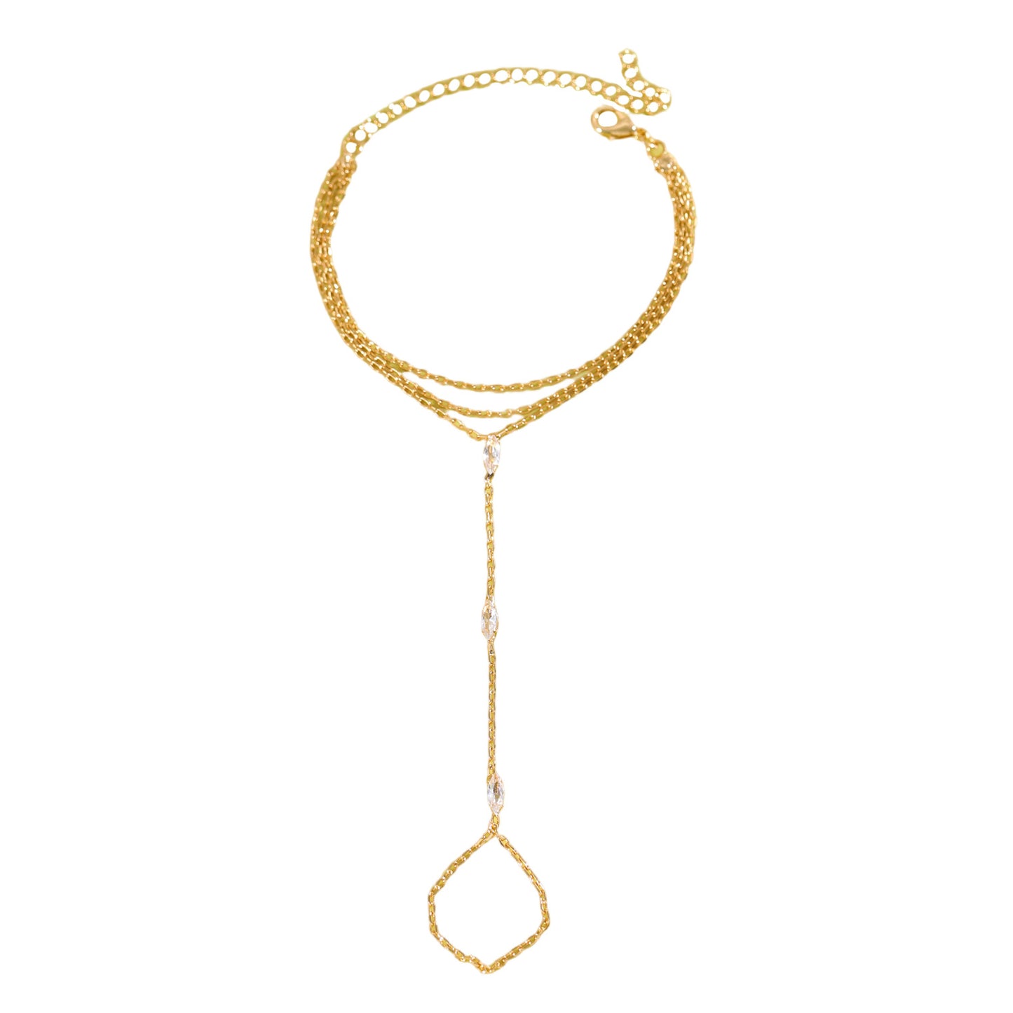 Women's Eye Simple Niche Design Personality Finger Chain Bracelet