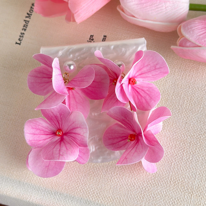 Pearl Artificial Flower Tassel For Unique Beautiful Taking Vacation Earrings