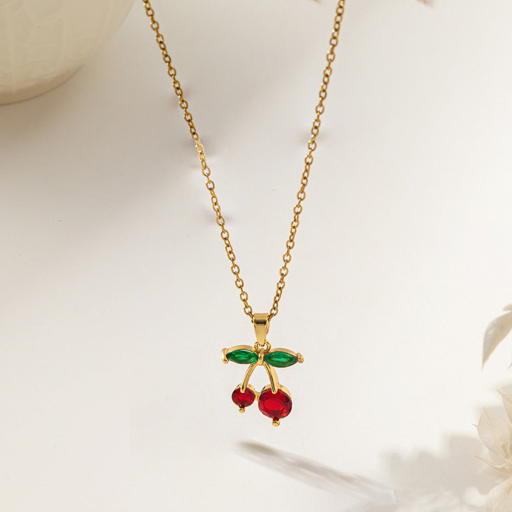 Women's Micro Inlaid Zircon Sun Star Moon Zodiac Clavicle Necklace