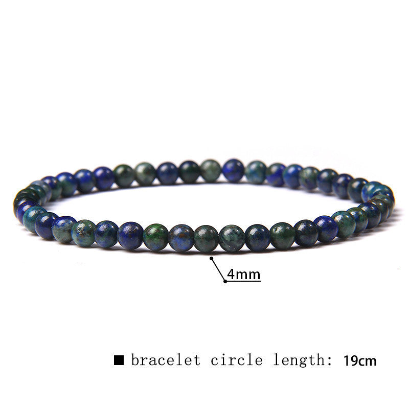 Crystal Agate Round Beads Aquamarine Tourmaline Yellow Tower Energy Beaded Bracelets