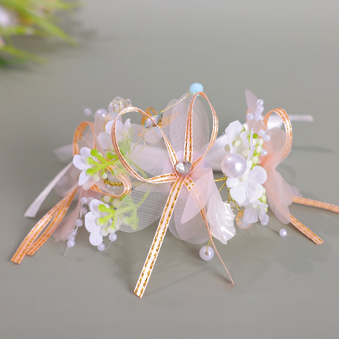 Wedding Wrist Flower Bride Fairy Pearl Mori Style Bridesmaid Sisters Bracelets