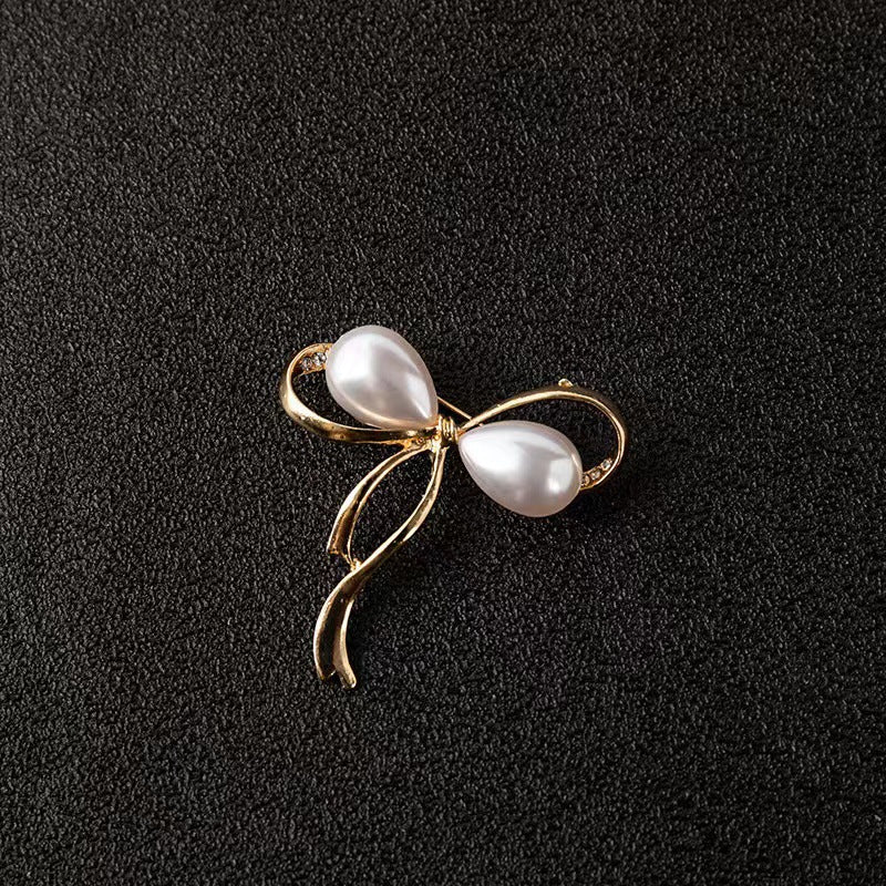 Golden Pearl Corsage Wheat Brooch Female High-grade Brooches