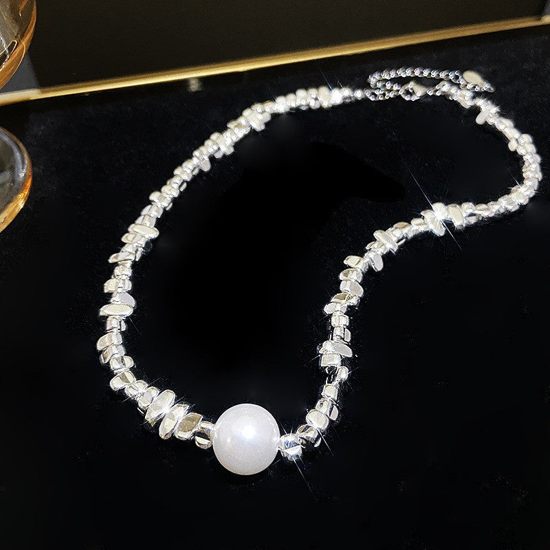 Pearl Short Design Rhinestone Collar Temperament Necklaces