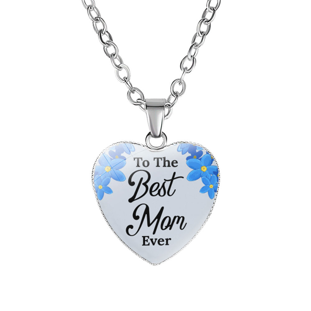Mother's Heart-shaped Korean Simple Day Gift Pendants