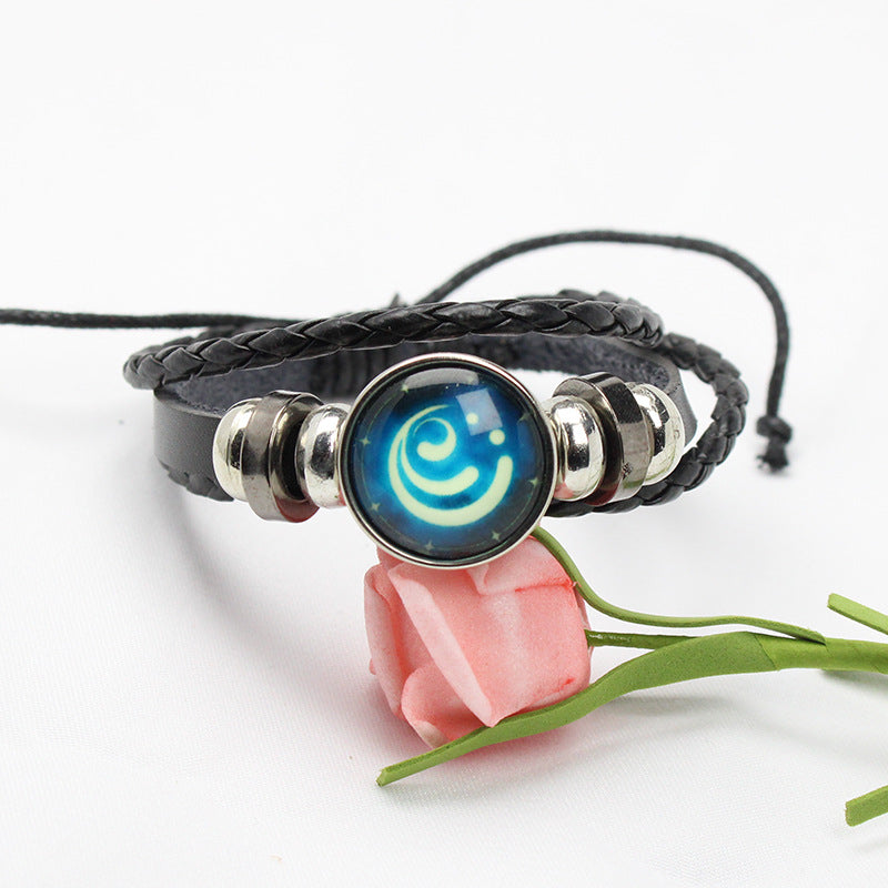 Women's & Men's Elements Eye Of Woven Handmade Gift Chain Thunder Personality Trendy Bracelets