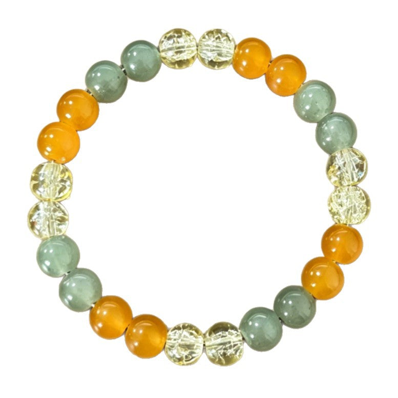 Xi Natural Crystal Stone Hot Flower Bracelets