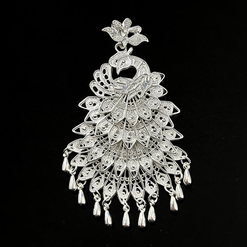 Peacock Sweater Chain Ethnic Style Artistic Exaggerated Necklaces