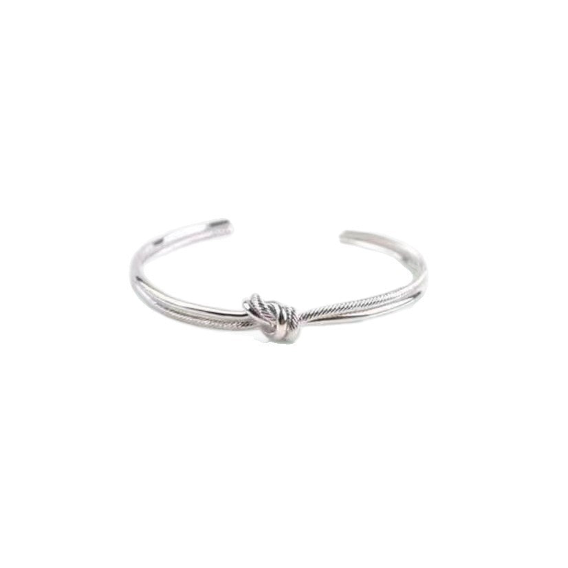 Double Line Knotted Opening Personality Simple Adjustable Light Luxury Bracelets