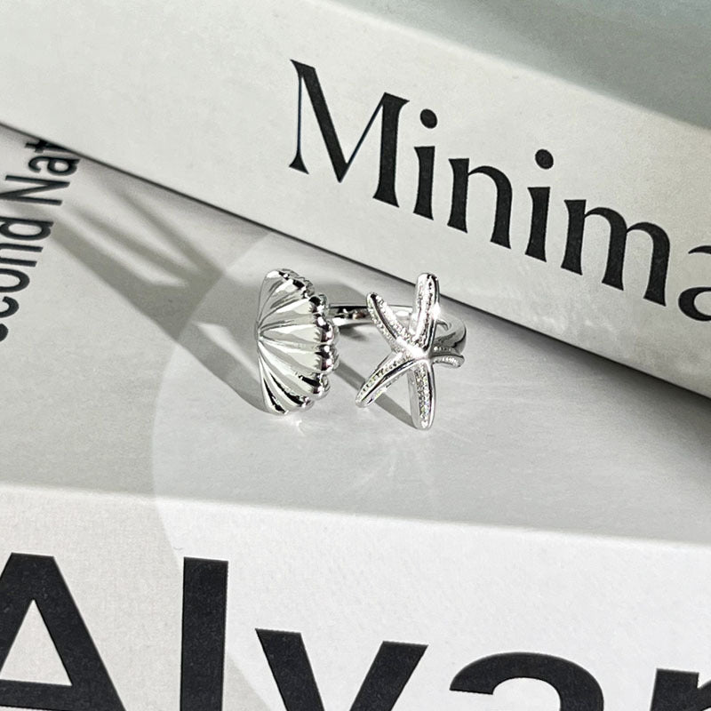 Diamond Flower Language Light Luxury Mix Match Personality Bow Tie Ring
