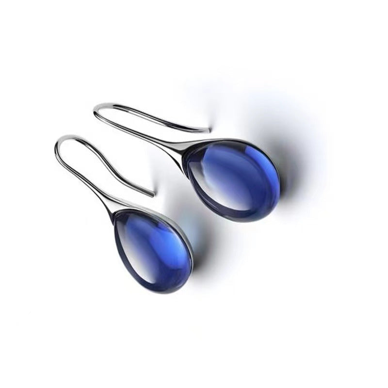 Drop-shaped Geometric Ear Hook Fashion Commuter Rings