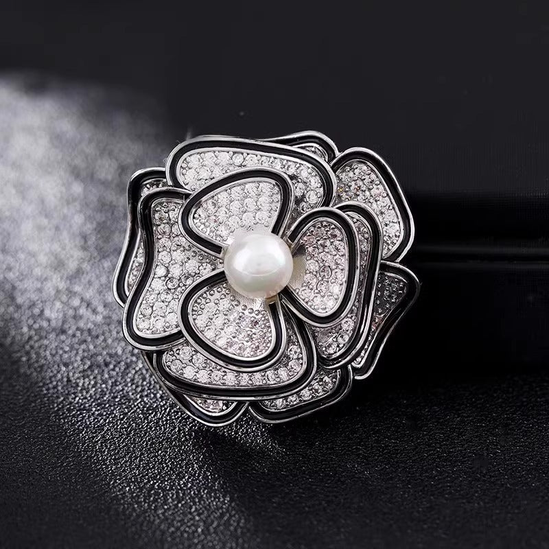 Golden Pearl Corsage Wheat Brooch Female High-grade Brooches