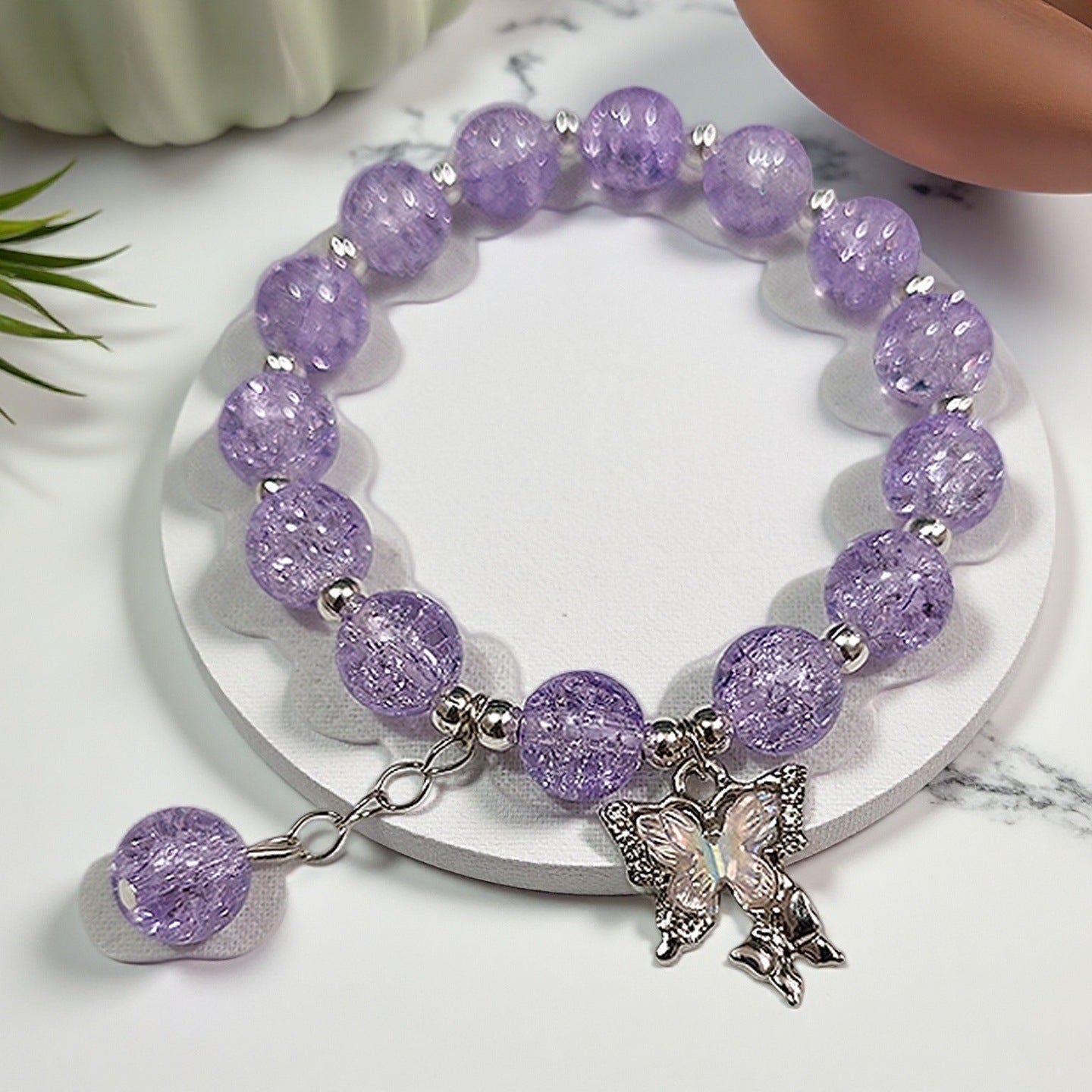 Fantasy Flower Glazed Female Gradient Contrast Bracelet