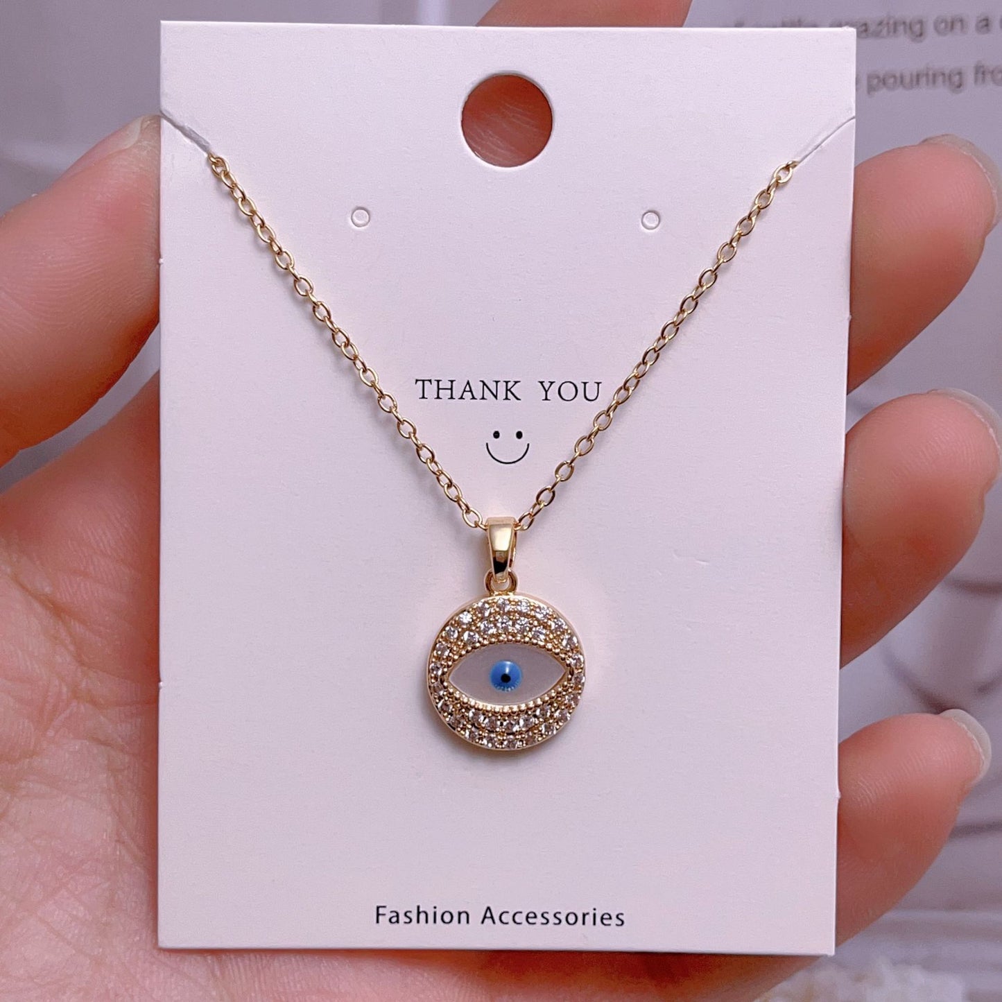 Eye Female Fashion Personality Titanium Steel Clavicle Necklaces