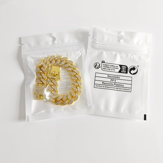 Bag Sealing Mouth Cuban Link Chain Necklaces