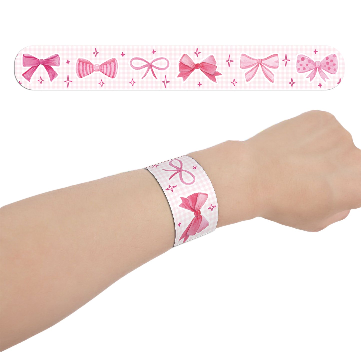 Children's Pink Bow Pop Cartoon Animation Valentine's Day Bracelet