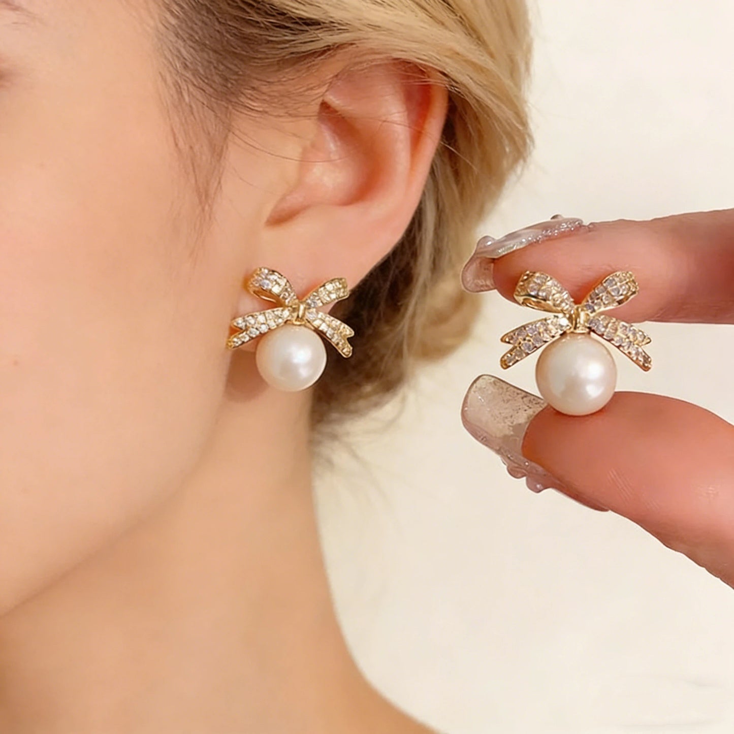 Exaggerated Big Pearl Shaped Female Style Creative Design Rings