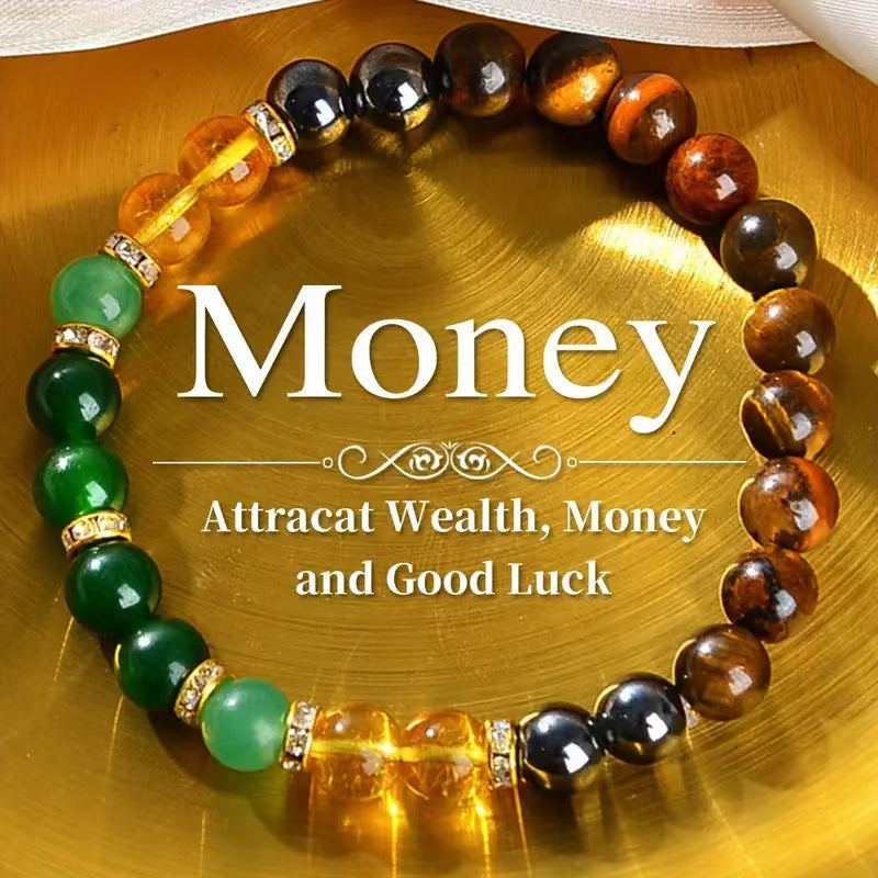 Glamorous Slouchy Attractive Natural Stone Crystal Bracelets
