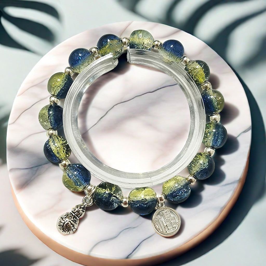 Fantasy Flower Glazed Female Gradient Contrast Bracelet