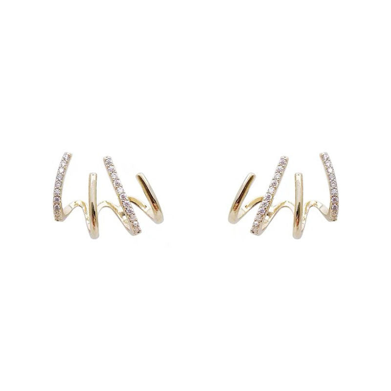 Women's Gold Light Luxury Paw Small Cold Earrings