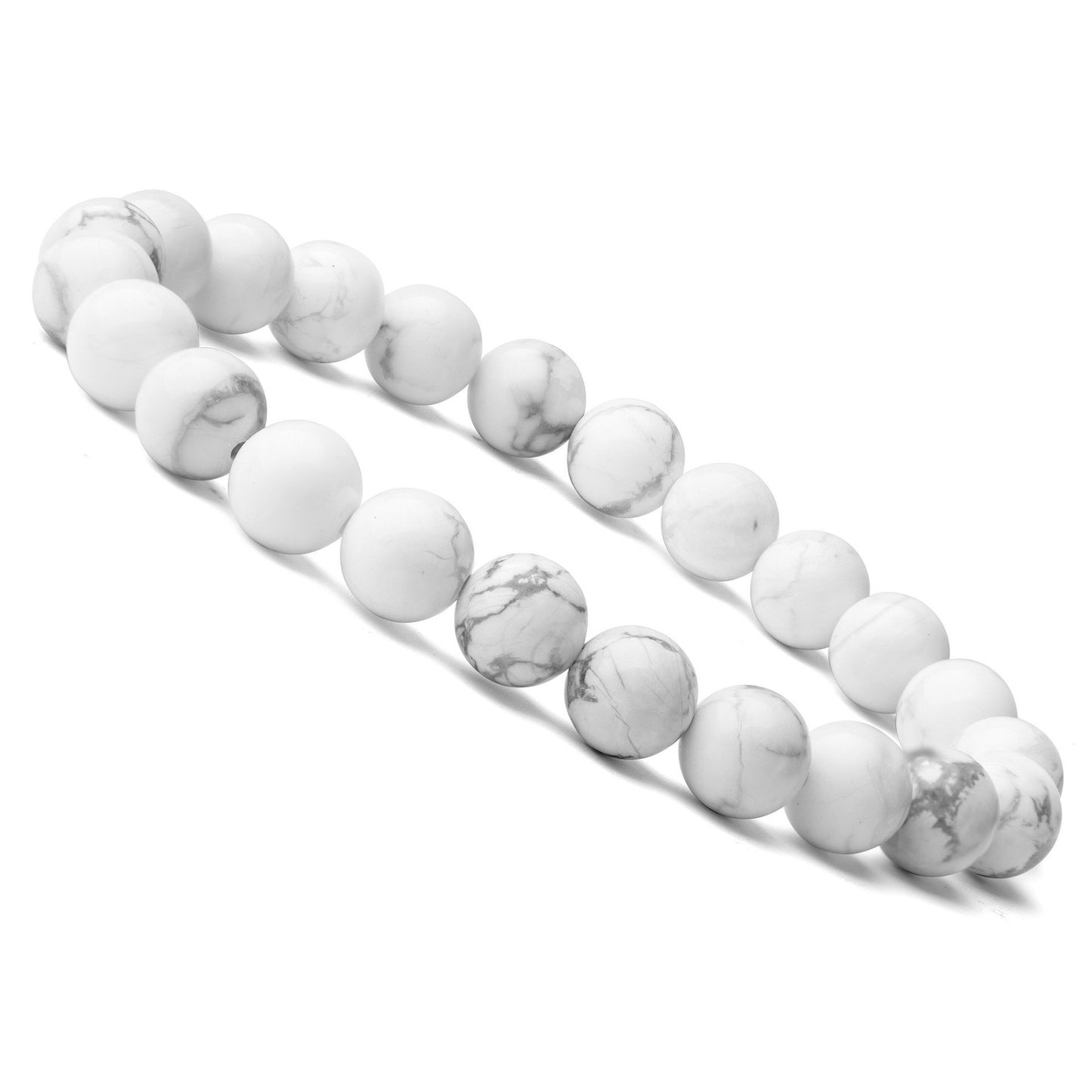 Stone Lava Volcanic Rock Hematite Stretch Bracelet