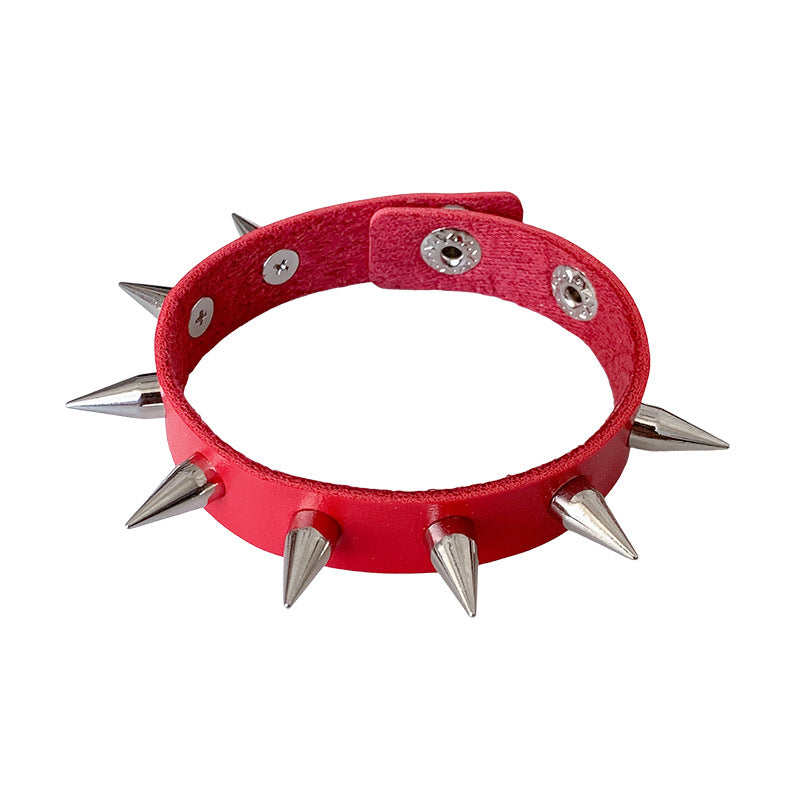 Punk Trendy Unique Rivet Couple Leather Rock Gothic Bracelets