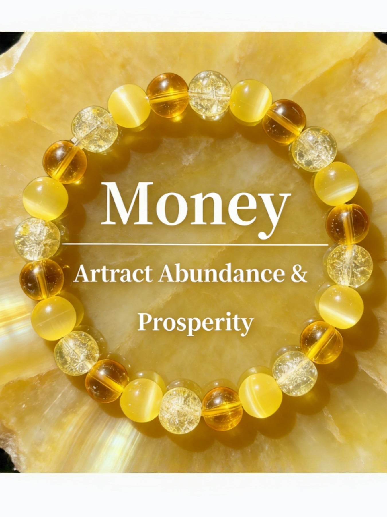 Glamorous Slouchy Attractive Natural Stone Crystal Bracelets