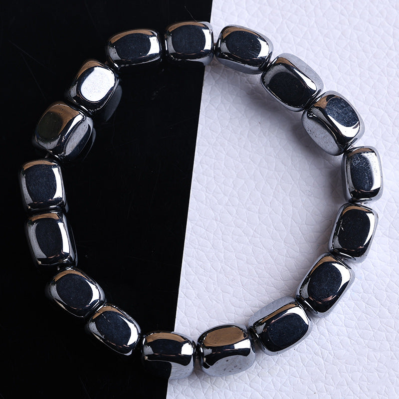 Women's & Men's Terahertz Crystalline Silicon Stone With Shape Bracelets