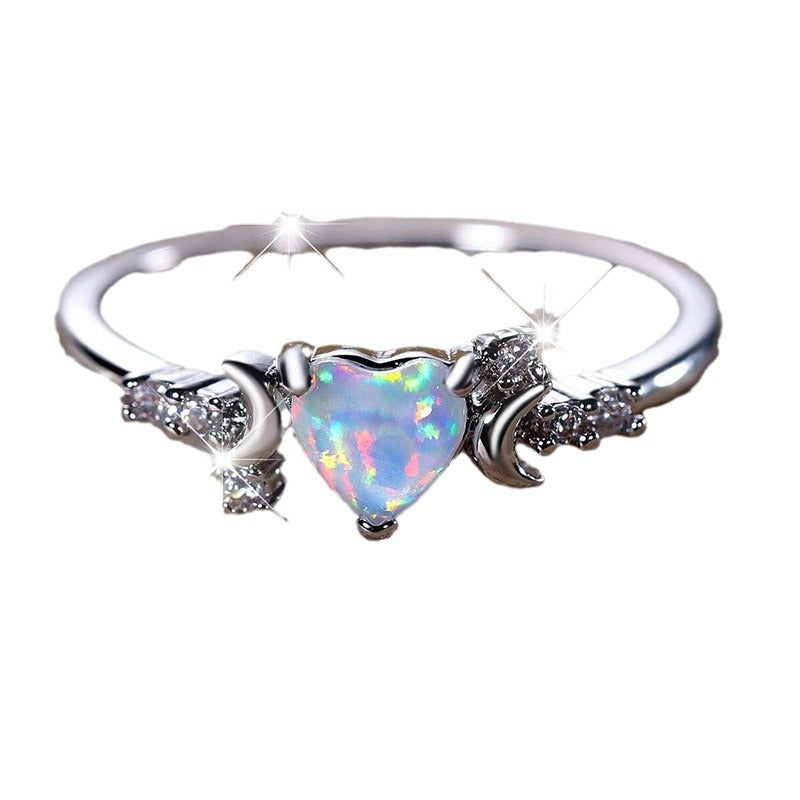 Unique Durable Women's Fashion Love Moon Rings