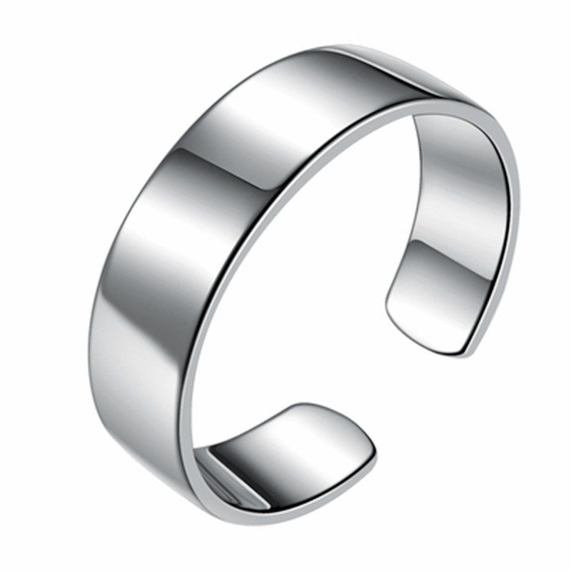 Korean Style Simple Graceful Glossy Fashion Creative Flat Unisex Rings