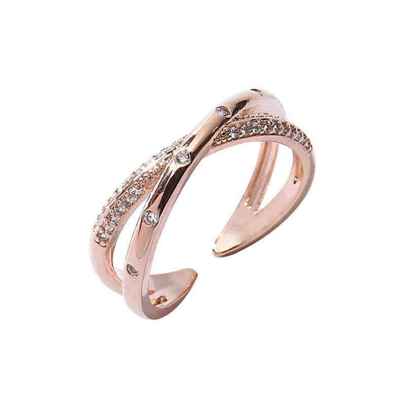 Women's Fashionable Exquisite Light Luxury Open Mouth Ring