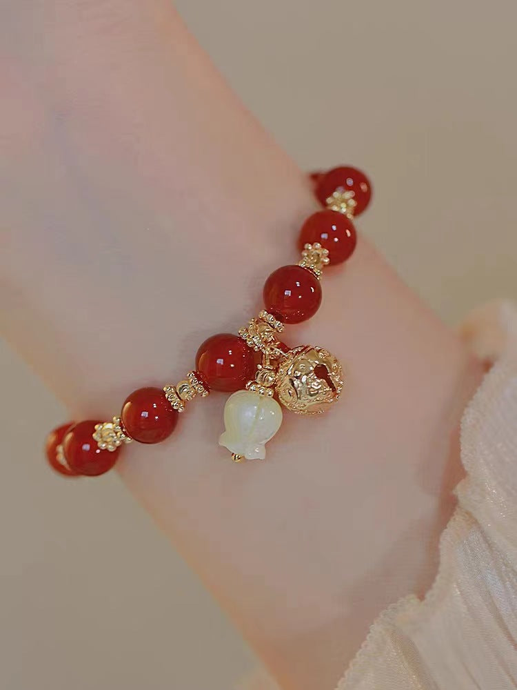 Lily Jingle Imitation Jade Female Fresh Bracelets