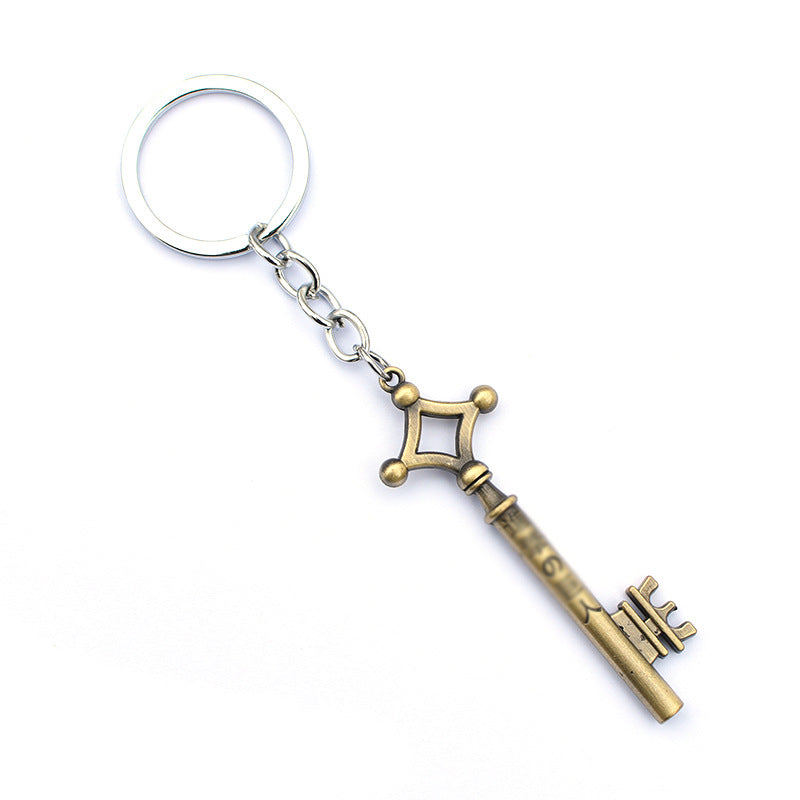 Attack Allen Giant Key Ninja Small Organization Red Cloud Notes Necklace