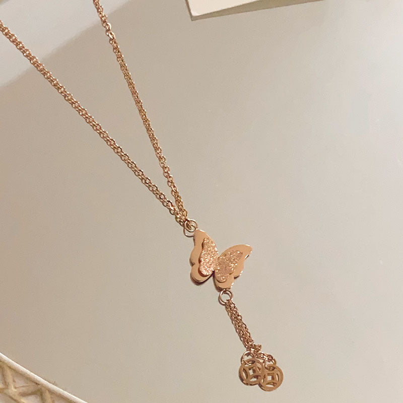 Chain Female Rose Gold Design High Necklaces