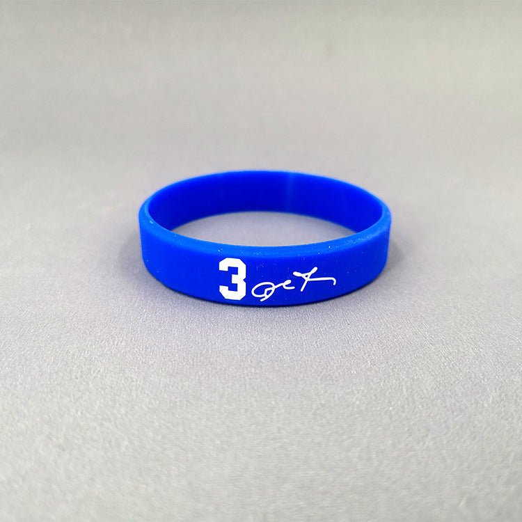 Basketball Kobe James Curry Sports Wristband Custom Luminous Bracelets