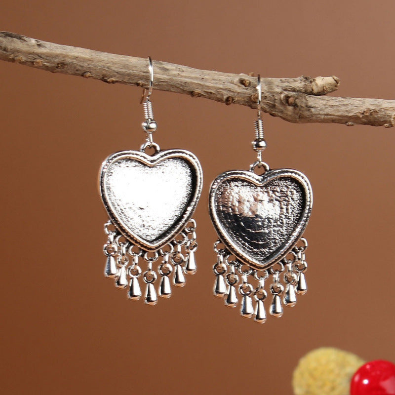 Ethnic Minority Style Handmade Miao Sier Earrings