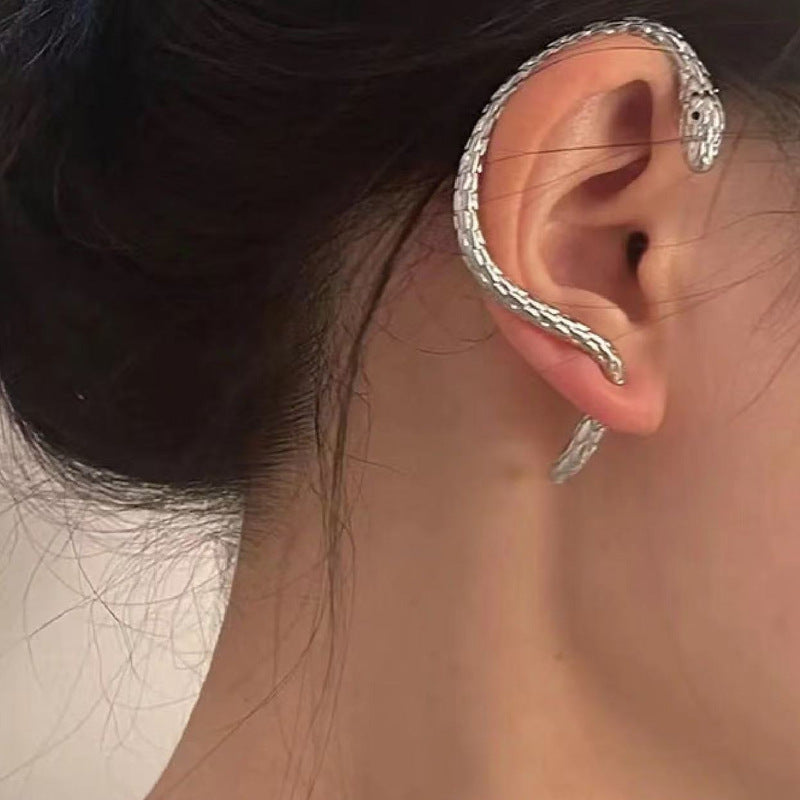 Punk Snake Metal Sier Cold Style Niche For Ear Line