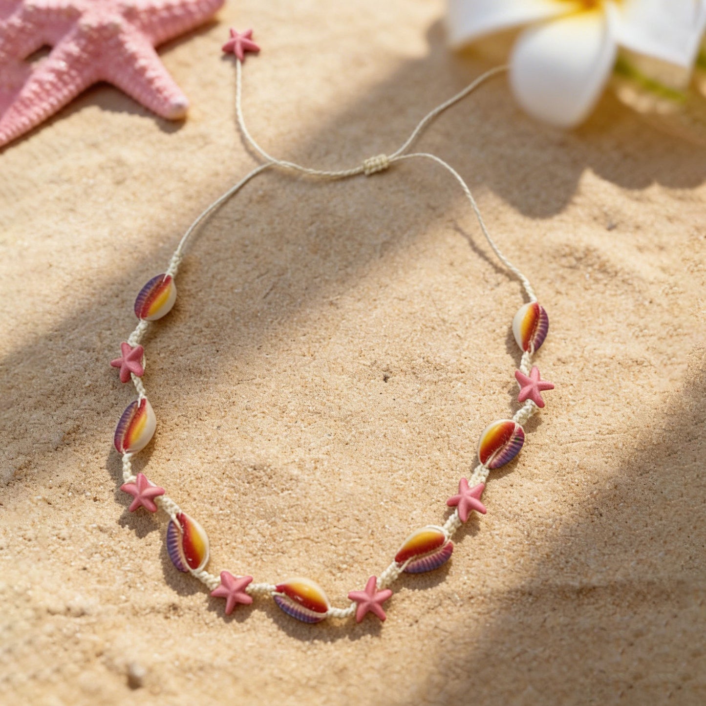 Holiday Ocean Style Cartoon Shell Design Starfish Necklaces
