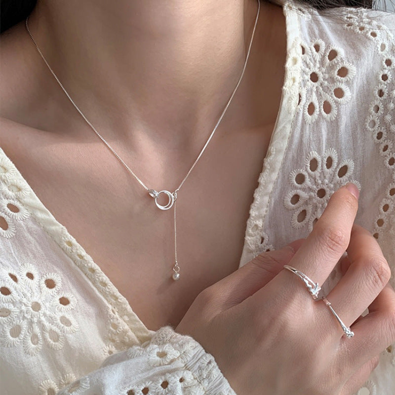 Women's Sier Light Luxury High-grade Design Clavicle Necklaces