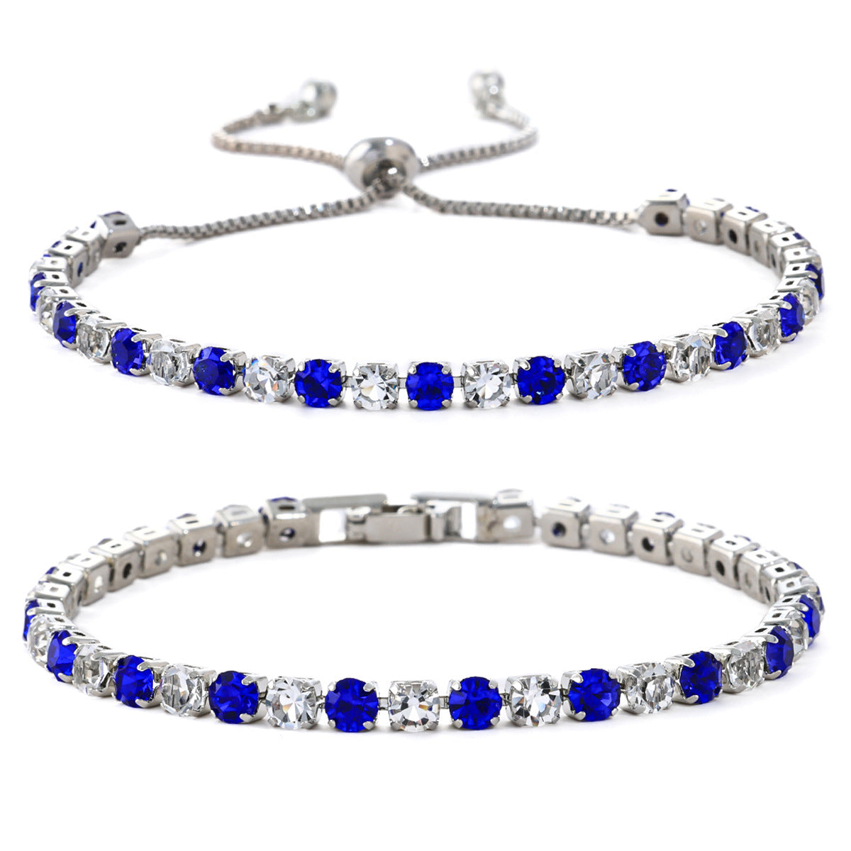 Women's Fashion Color Zircon High-grade Light Luxury Tennis Bracelet