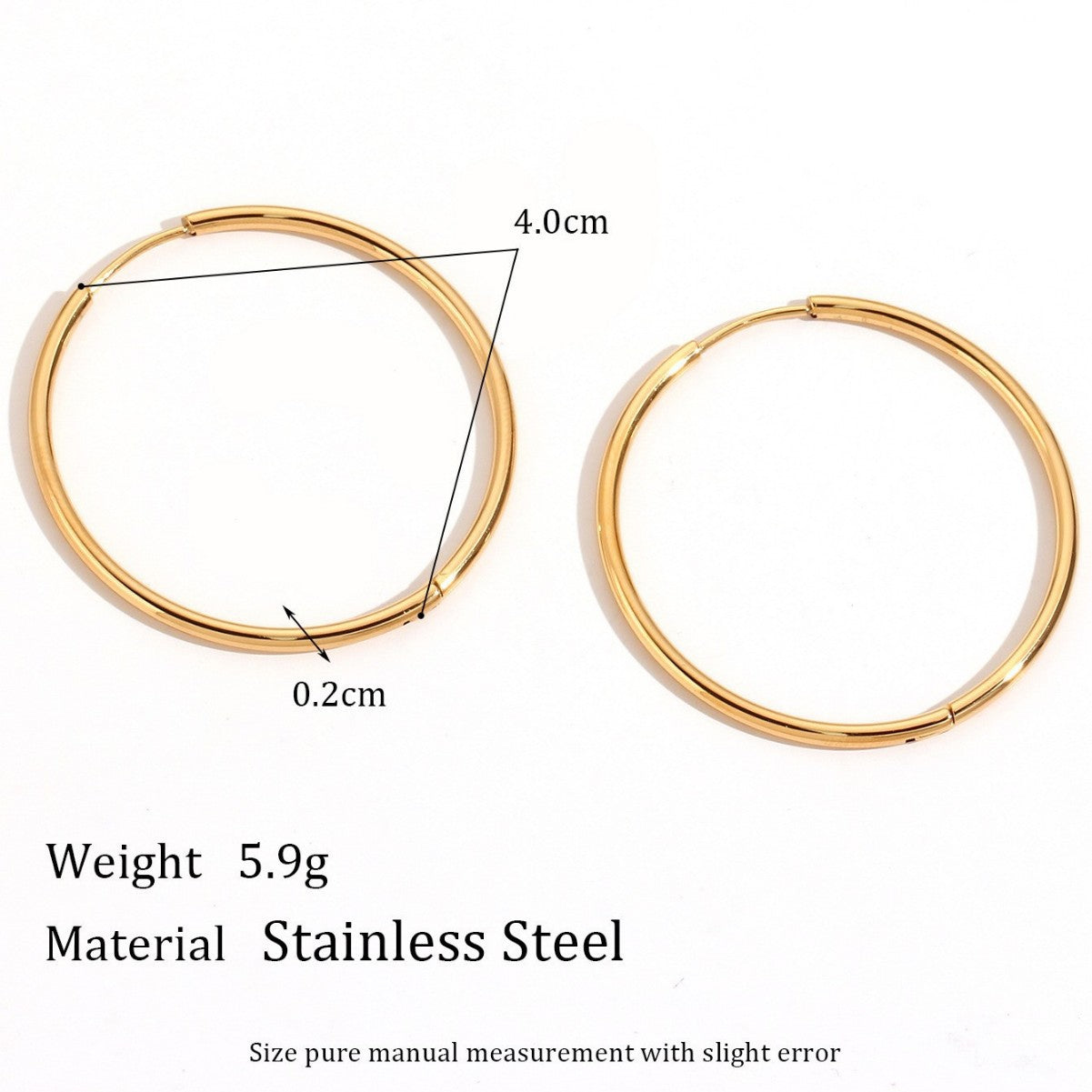 Women's Fashion Simple Niche Personality Stainless Steel Earrings