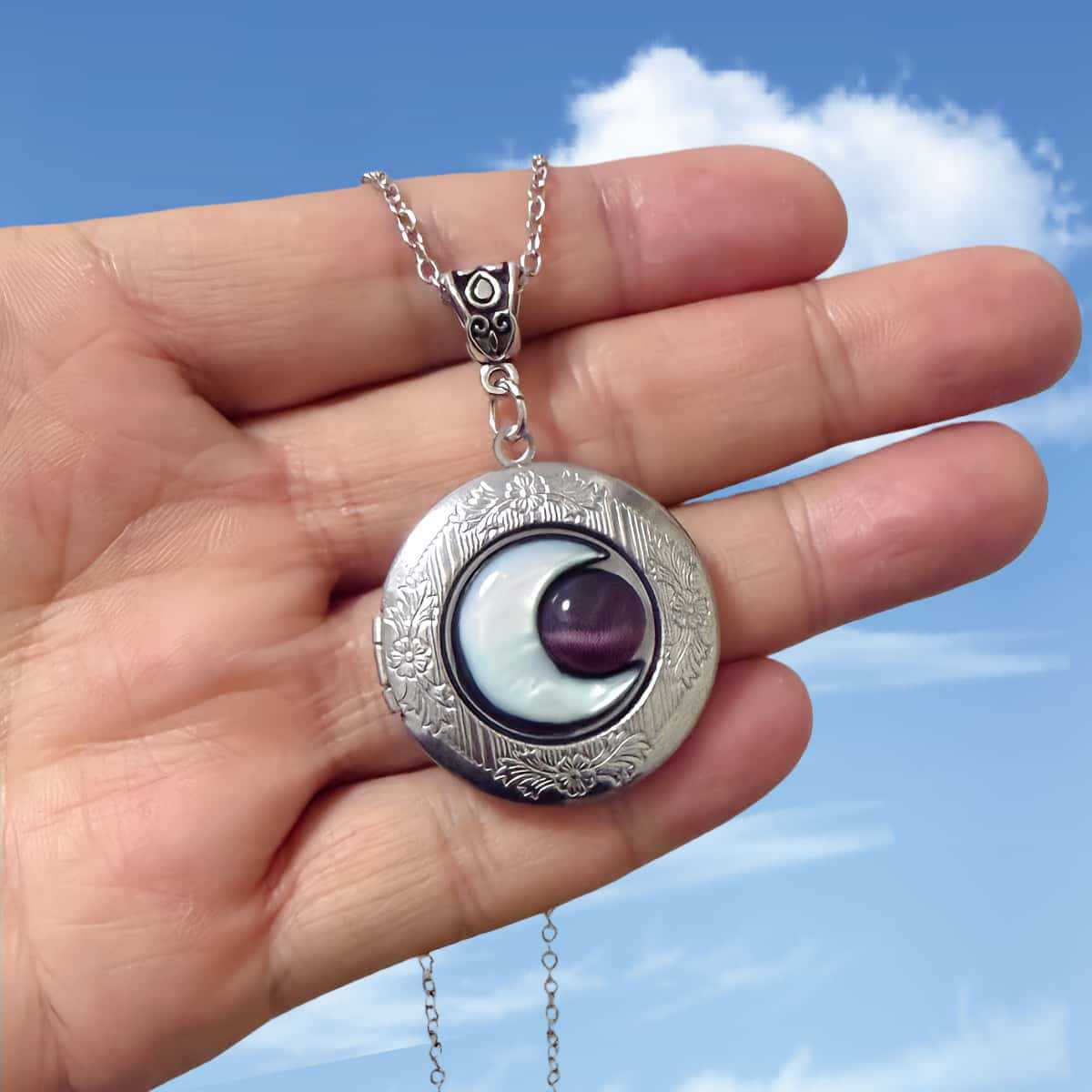 Amethyst Dream Constellation Stainless Steel Round Best Friend Necklaces